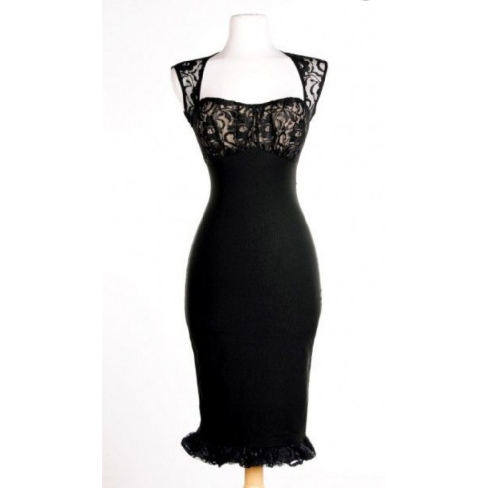 Sz Medium pinup girl couture Micheline pitt wiggle